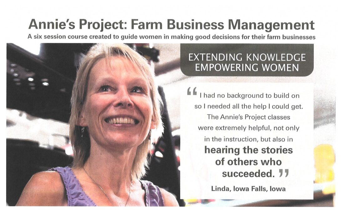 Annie’s Project Provides Agriculture Business Education to Iowa Farm